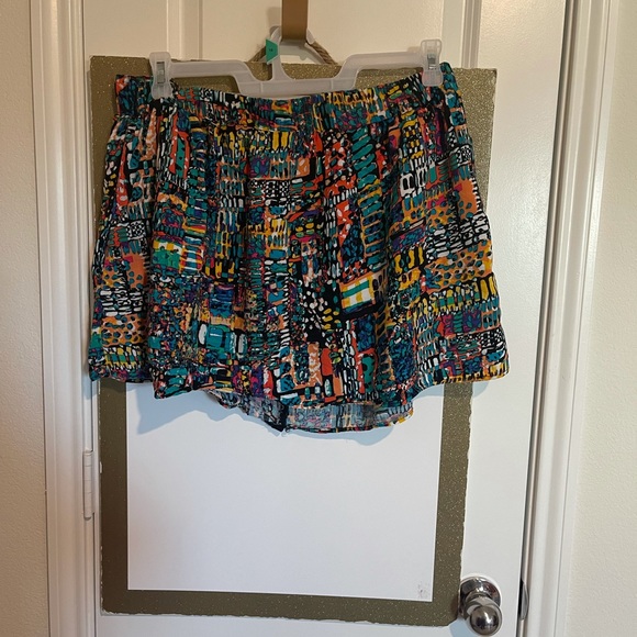 Material Girl Multicolor Snap Button Skirt Pockets - Picture 2 of 4